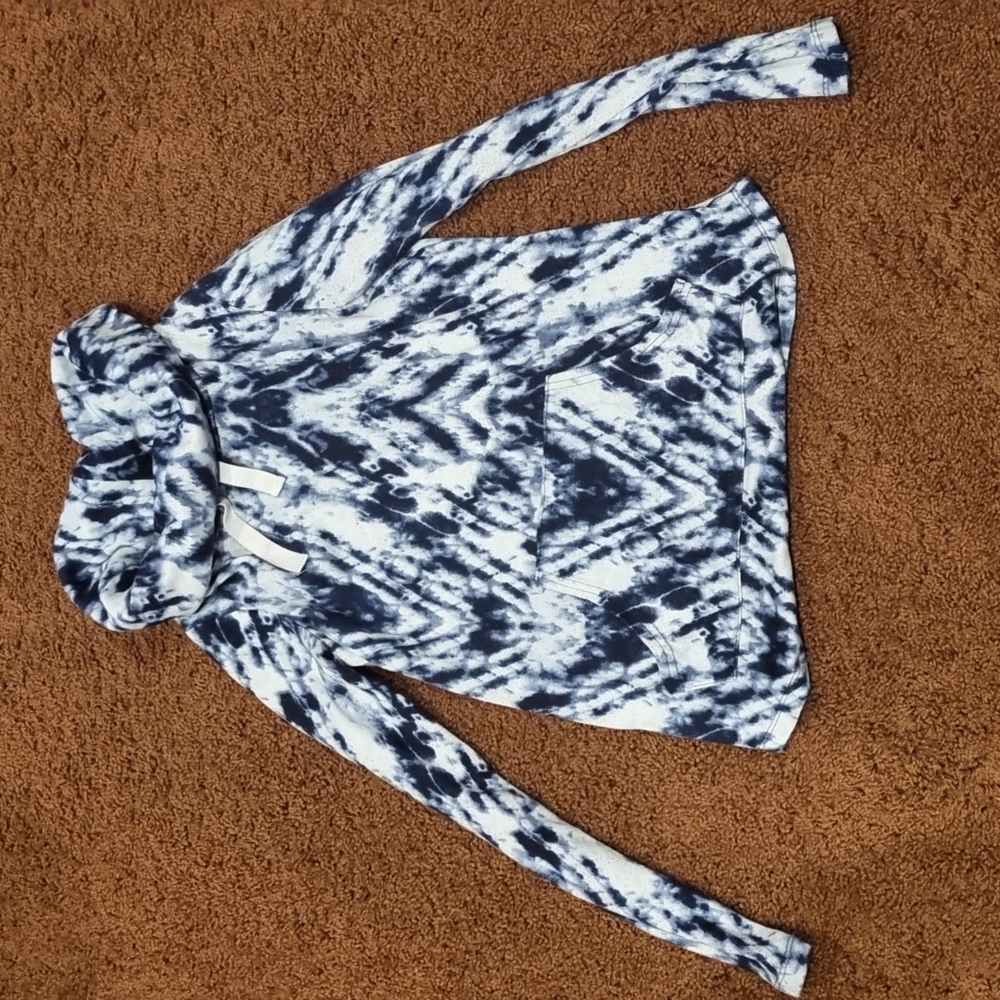 Tie Dye Cowl Neck Sweater